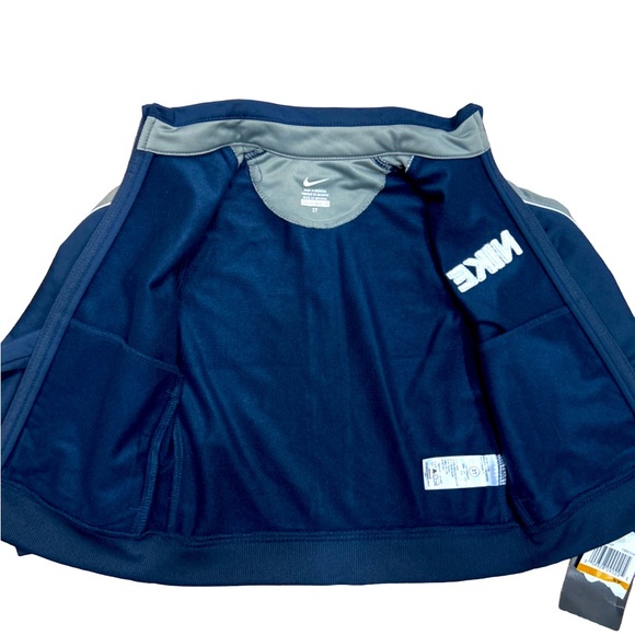 Boys Toddler Nike Trainer Jacket Sweatsuit Jogger Top Zip Up Navy 3T - Picture 3 of 5